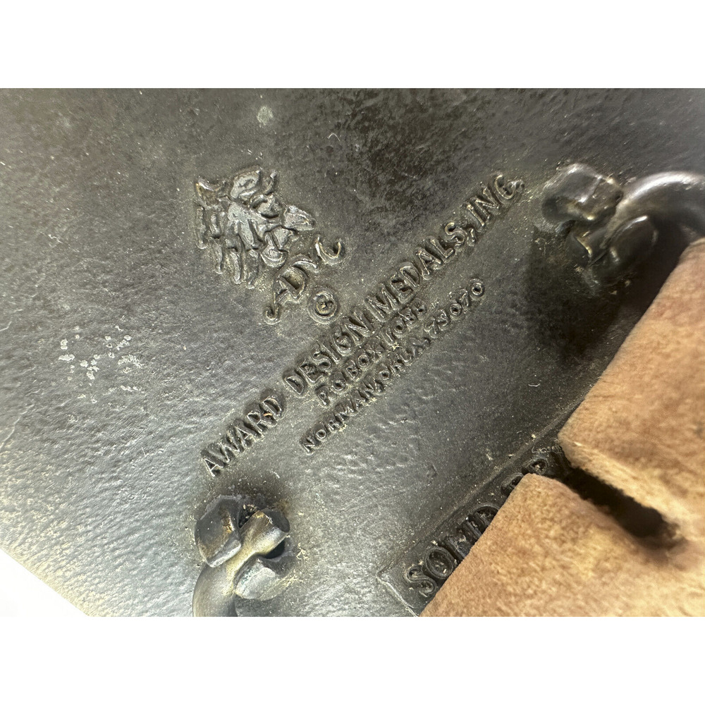 If You Aint Cowboy You Aint *hit Belt Buckle Award Design Metals Inc Solid Brass - Picture 6 of 16